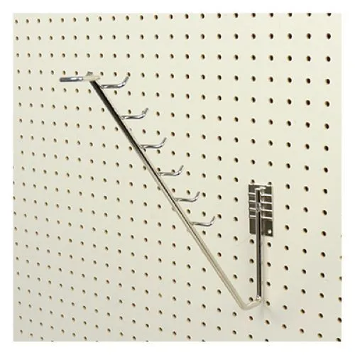 Siffron 7179502272 Heavy Duty Chrome Metal Garden Hoe & Spade Pegboard Hooks - Quantity of 25