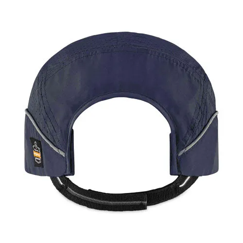 Skullerz 8965 Lightweight Bump Cap Hat With Led Lighting, Long Brim, Navy, Ships In 1-3 Business Days