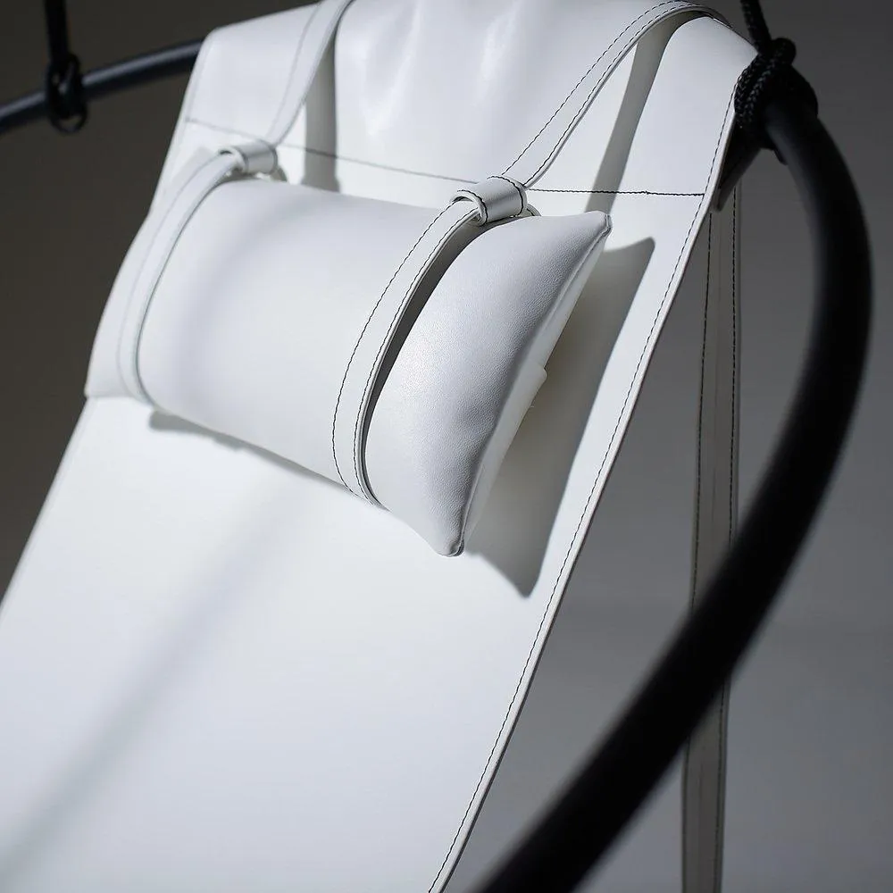 SLING Chair in White Leather