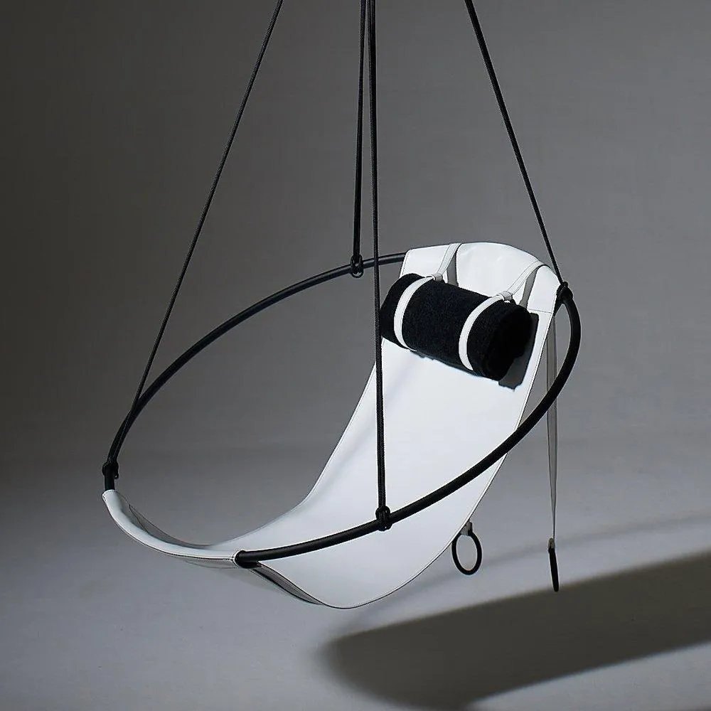 SLING Chair in White Leather