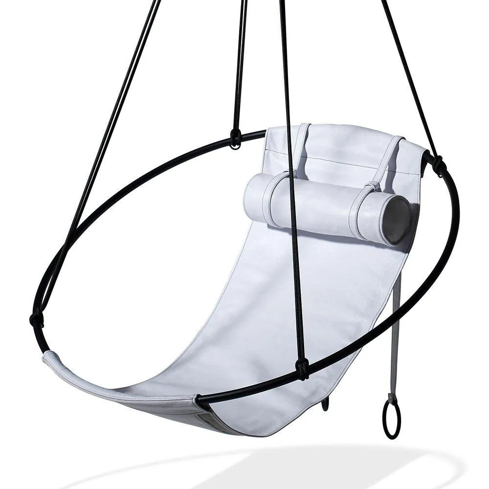 SLING Chair in White Leather
