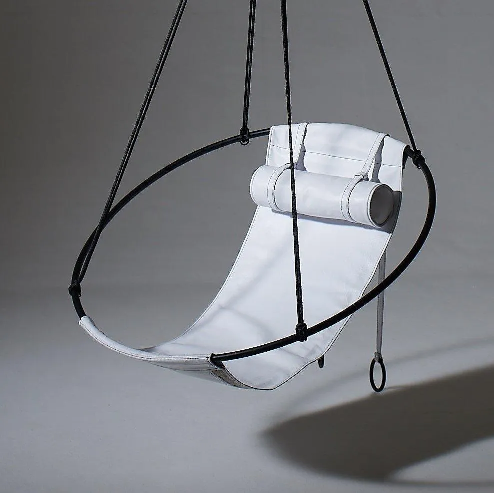SLING Chair in White Leather