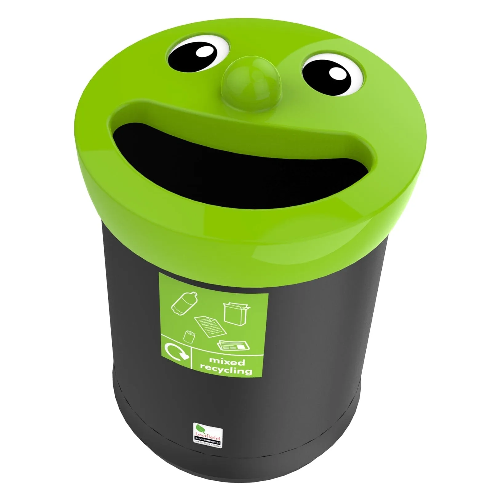 Smiley Face Recycling Bin - 3 Sizes