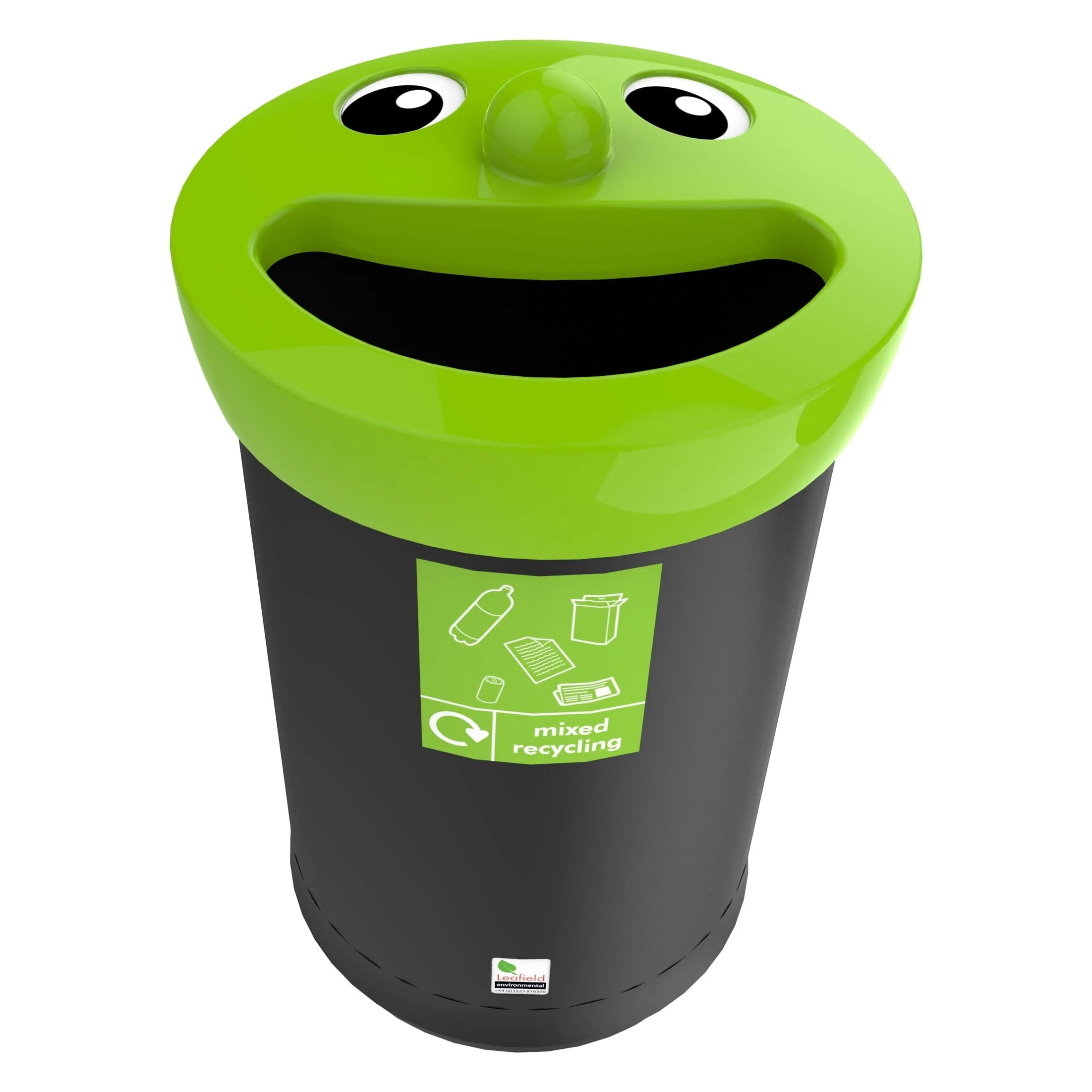 Smiley Face Recycling Bin - 3 Sizes