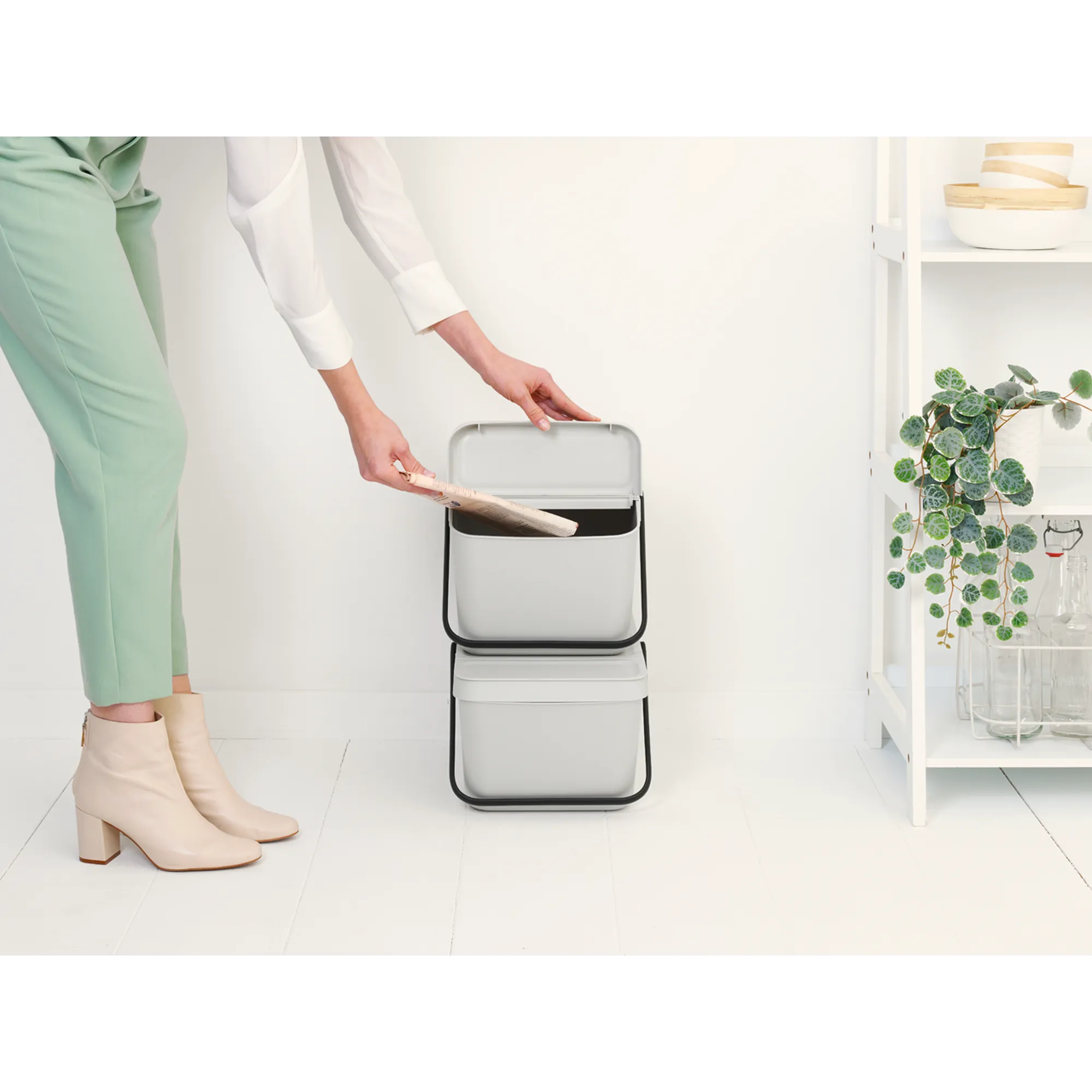 Sort & Go Stackable Waste Bins- 20L