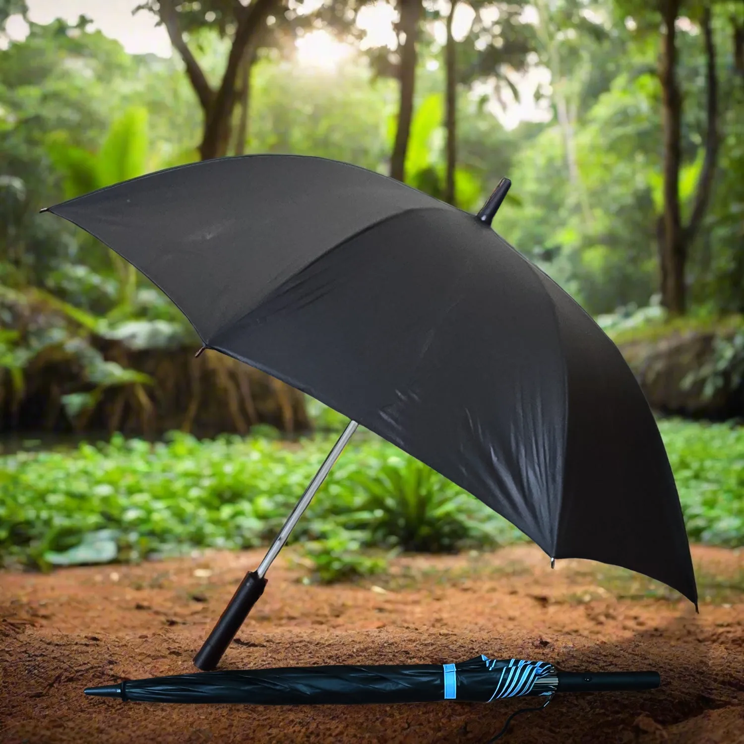 Sun Umbrella with Inside Fan & Power Bank for Summer