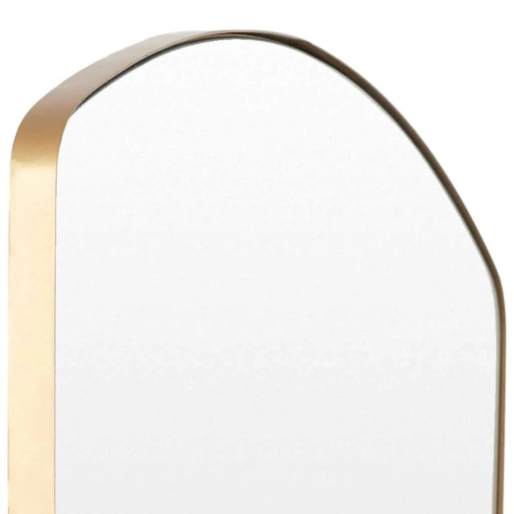Surya Ajanta Arch Top Gold-Framed Wall Mirror 24W x 29H