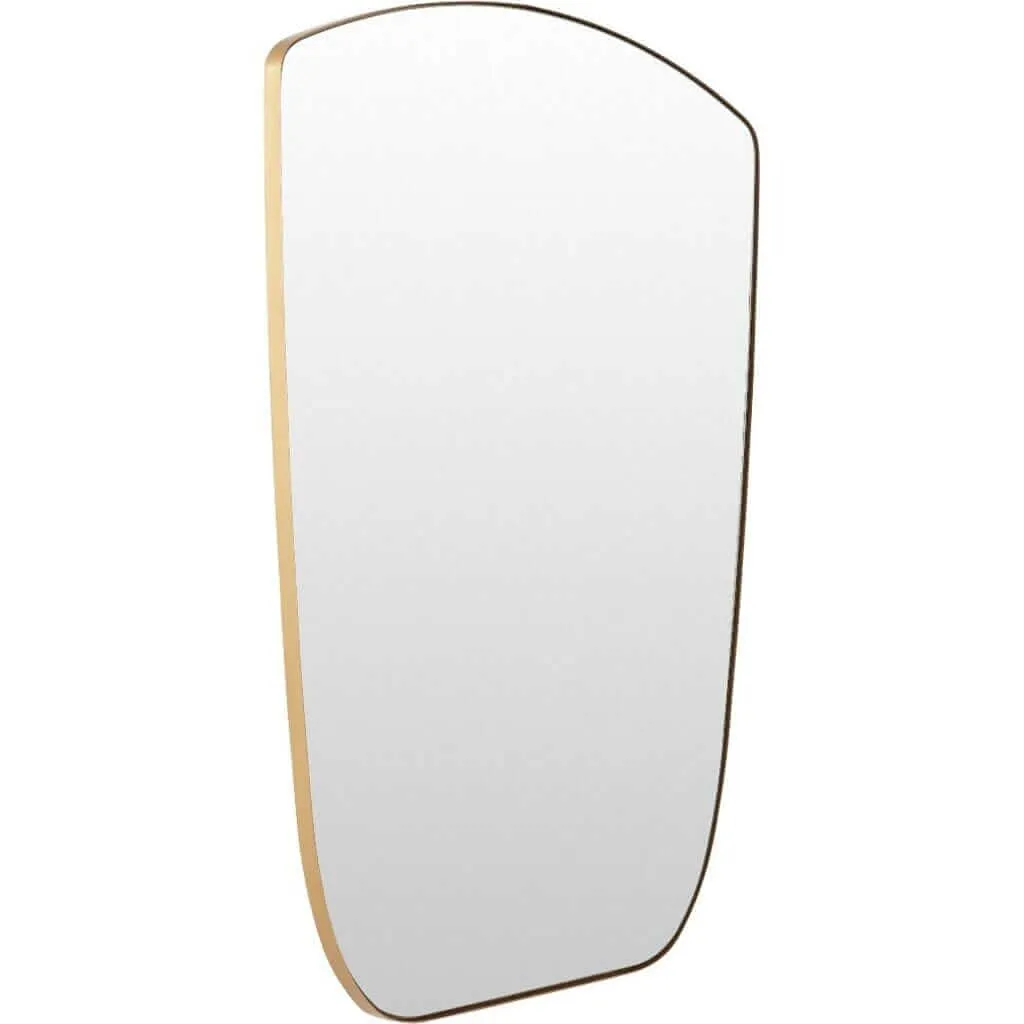Surya Ajanta Arch Top Gold-Framed Wall Mirror 24W x 29H