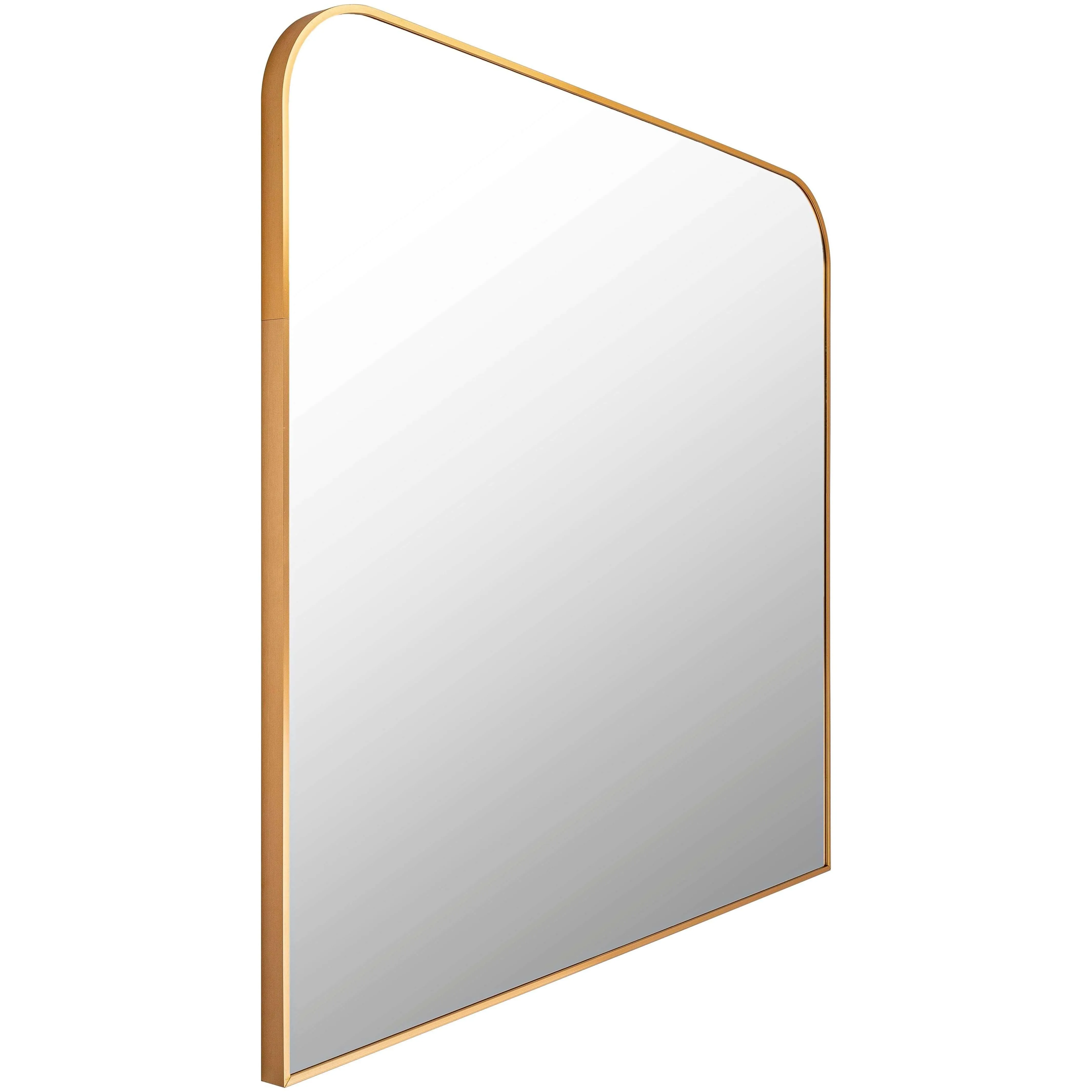 Surya Aranya Brushed Gold Wall Mirror 36W x 35H