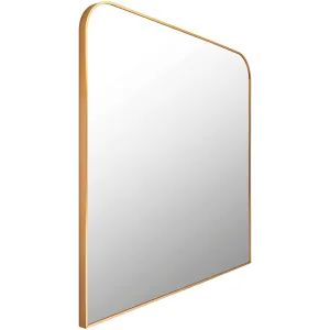 Surya Aranya Brushed Gold Wall Mirror 36W x 35H