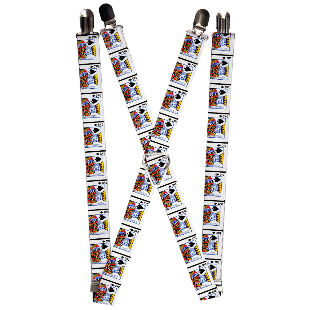 Suspenders - 1.0" - King of Spades