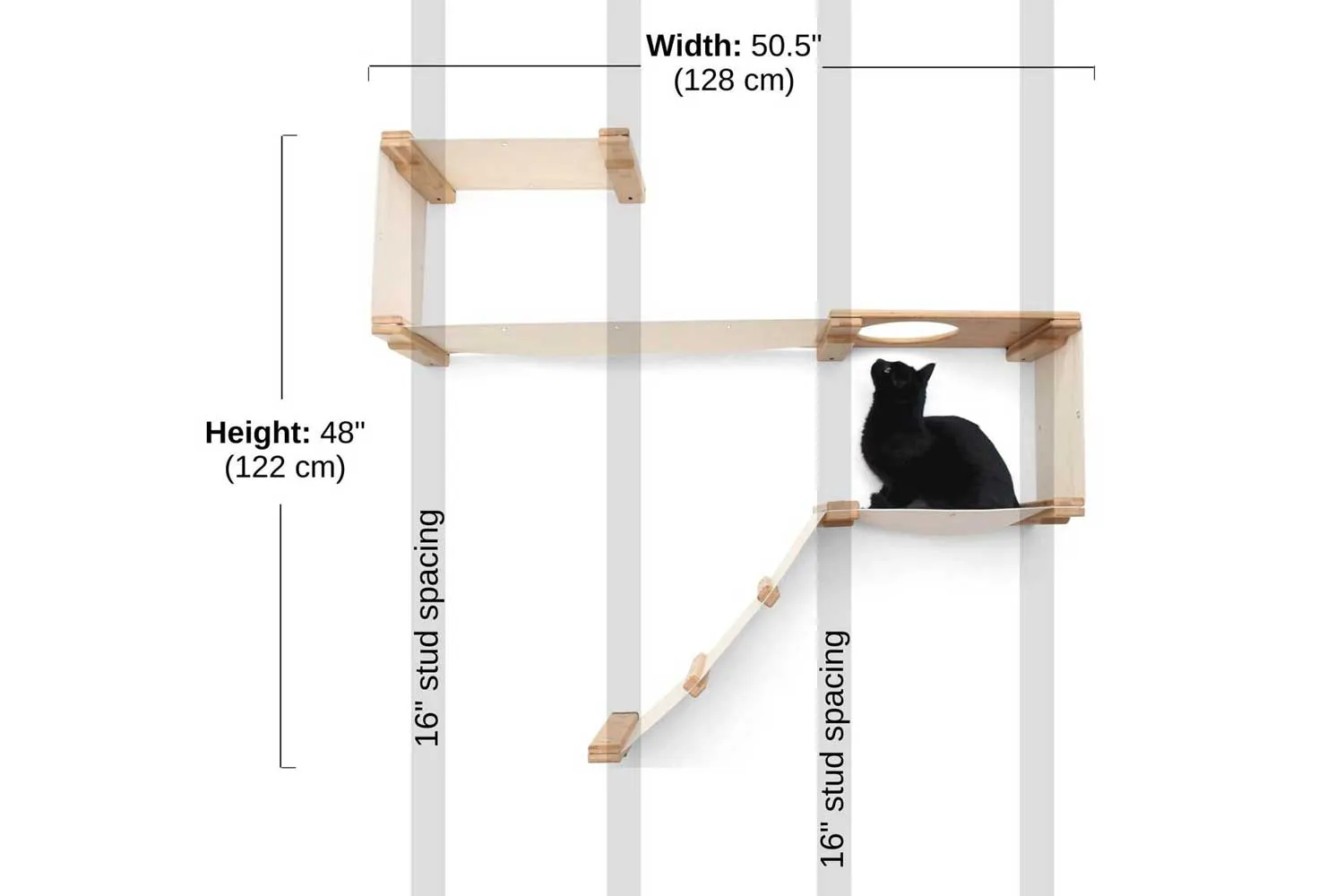 The Play Cat Condo - A Wall-Mounted Cat Tree
