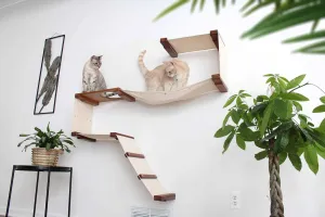The Play Cat Condo - A Wall-Mounted Cat Tree