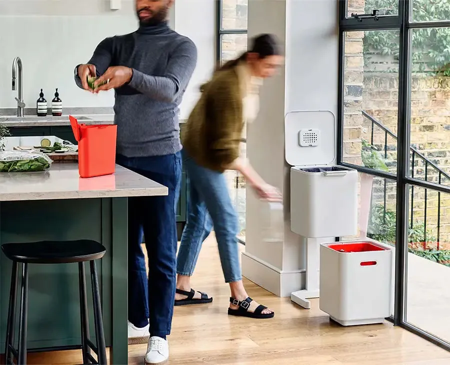 Totem Compact 40L Stone Waste & Recycling Bin