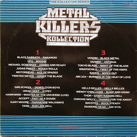Various - Metal Killers Kollection (2xLP, Comp) (VG )