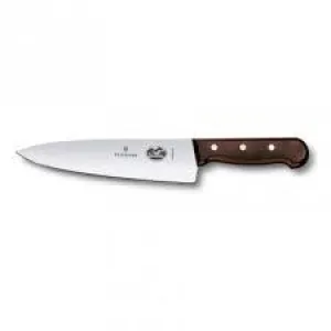 VICTORINOX CARVING KNIFE , EXTRA BROAD, ROSEWOOD HANDLE - 20 CM
