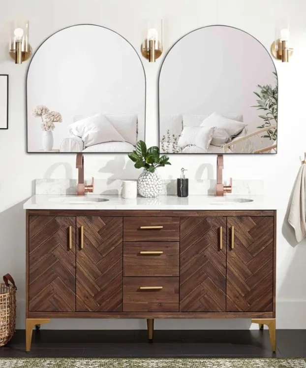 WALL MIRROR METAL FRAME