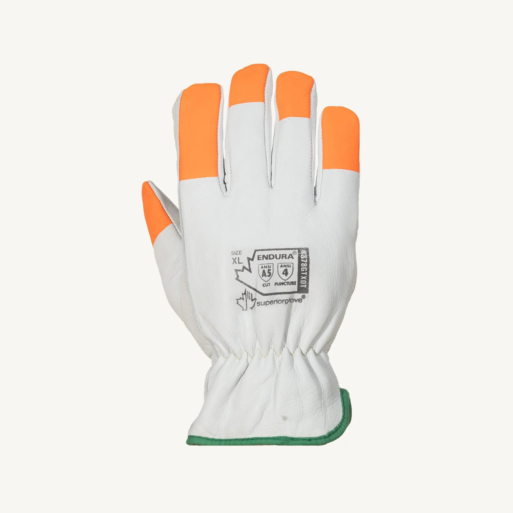 Work Gloves - Superior Glove Endura® Leather Driver Gloves, 378GTXOT